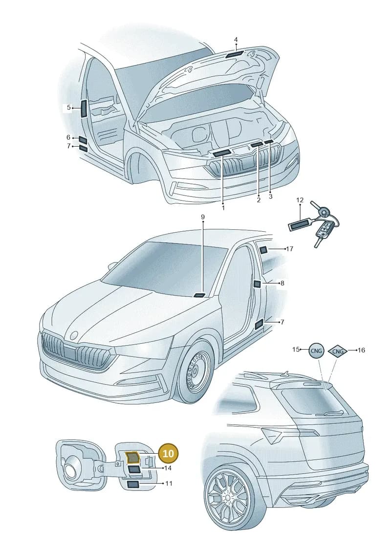 654010000AT — Skoda Kamiq (2019-2020) diagram 584010000, position 10