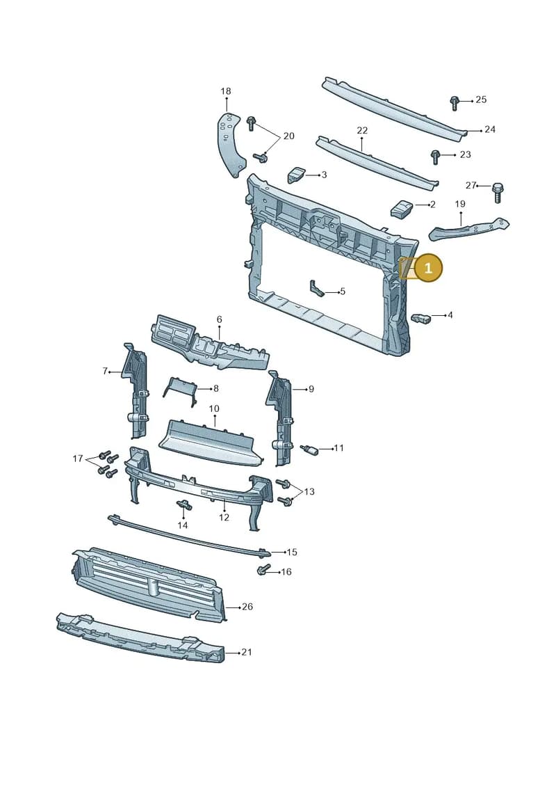 654805588D — Skoda Kamiq (2019-2020) diagram 584805000, position 1