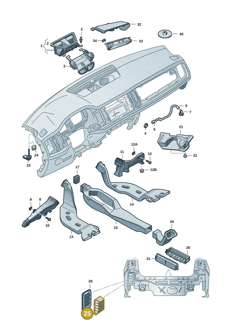 654819676 — Skoda Fabia (2021-2022) diagram 6vn819010, position 25