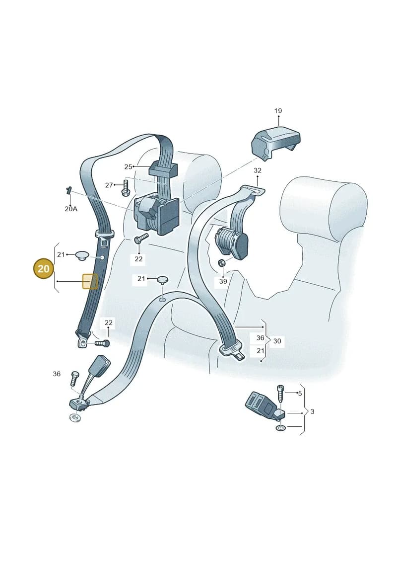 654857805DRAA — Skoda Kamiq (2019-2020) diagram 768857700, position 20