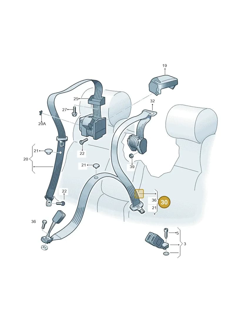 654857807DRAA — Skoda Kamiq (2019-2020) diagram 768857700, position 30