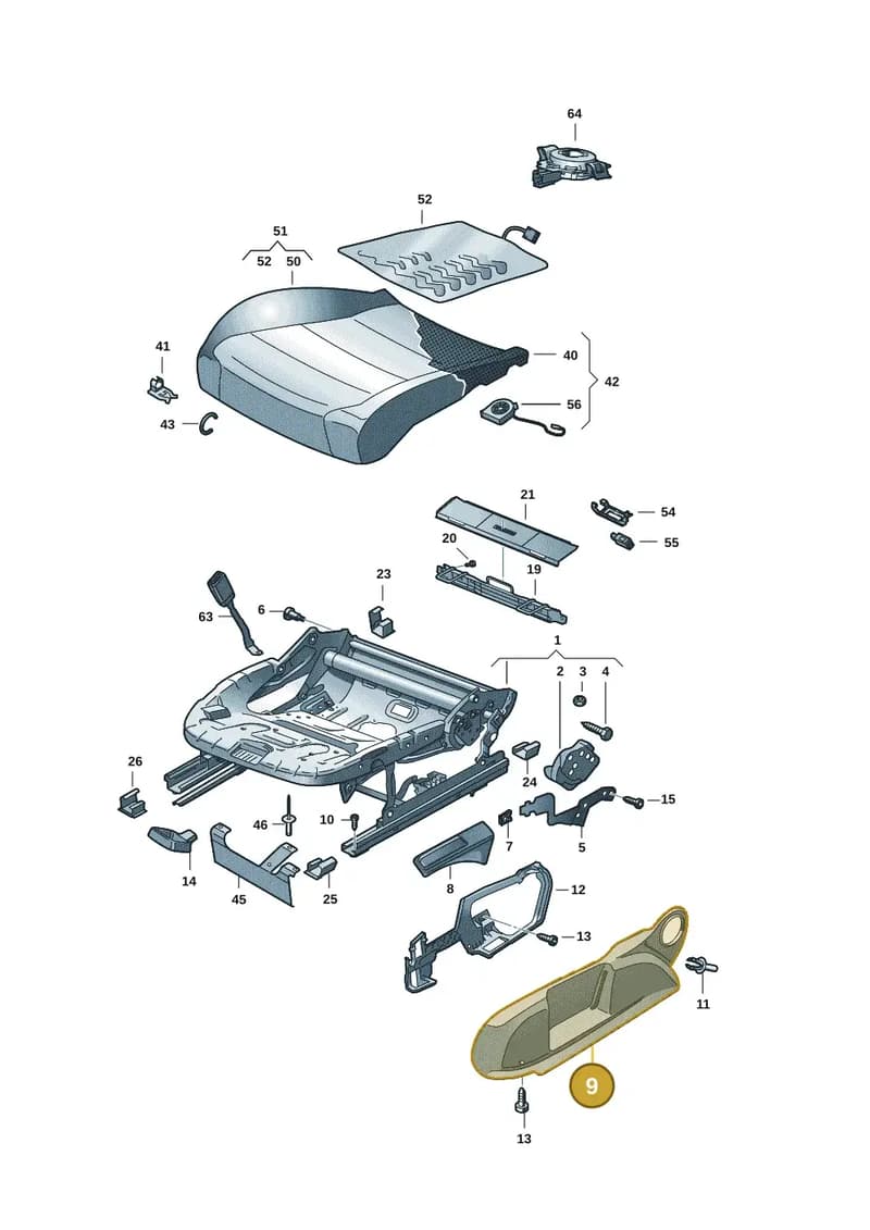654881318A9B9 — Skoda Octavia (2019-2022) diagram 5h0881000, position 9