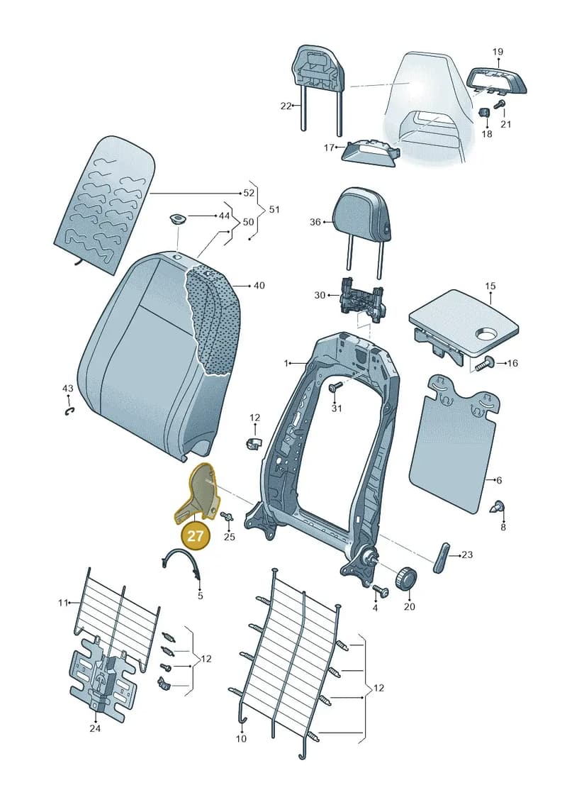 654881479A9B9 — Skoda Kamiq (2019-2020) diagram 584881050, position 27