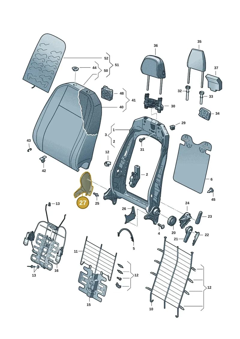 654881480B9B9 — Skoda Octavia (2019-2022) diagram 5h0881500, position 27