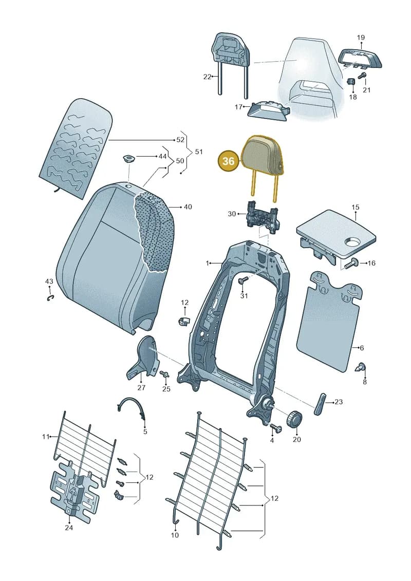 654881903QRBF — Skoda Kamiq (2019-2020) diagram 584881050, position 36