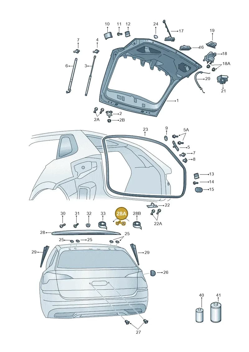 654898021 — Skoda Kamiq (2019-2020) diagram 584827010, position 28A