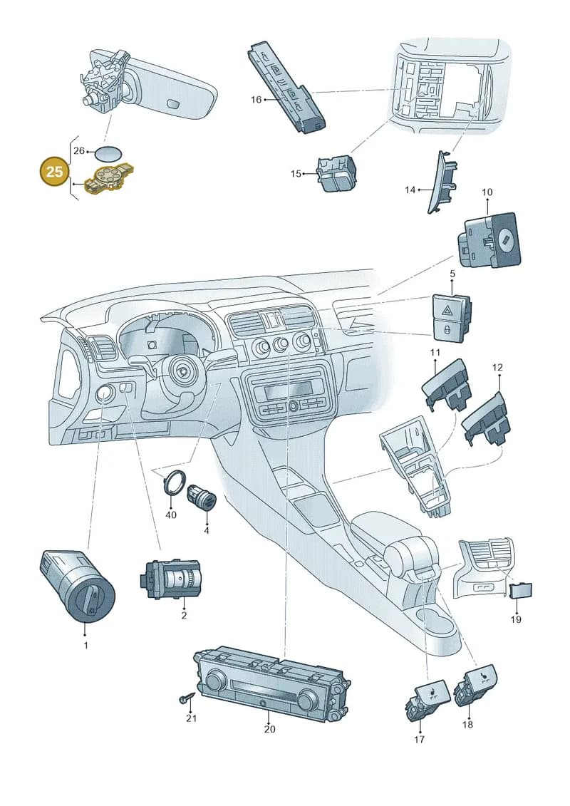 654907638 — Skoda Kamiq (2019-2020) diagram 584941050, position 25