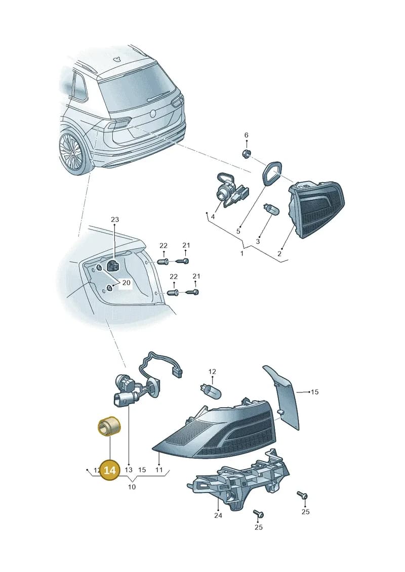 654945262 — Skoda Kamiq (2019-2020) diagram 584945000, position 14