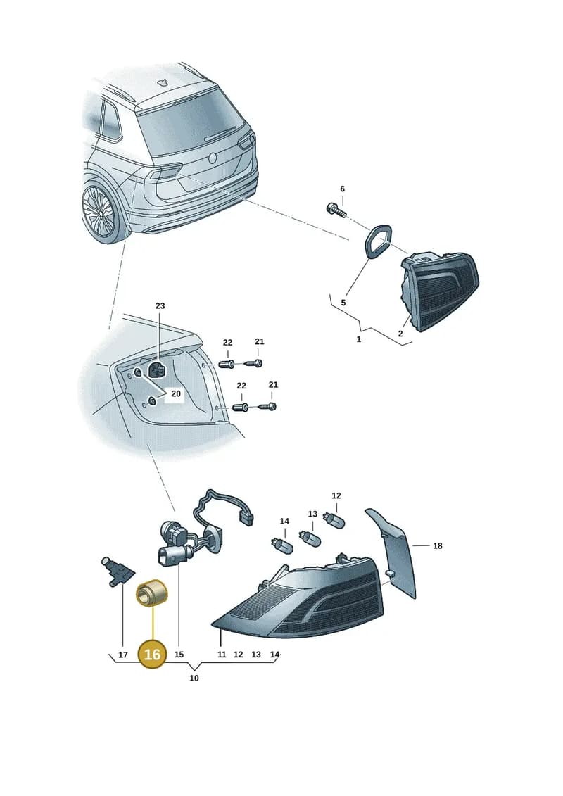 654945262 — Skoda Fabia (2021-2022) diagram 6vn945000, position 16