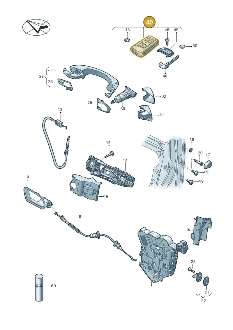 654959752LAIF — Skoda Kamiq (2019-2020) diagram 851837000, position 40