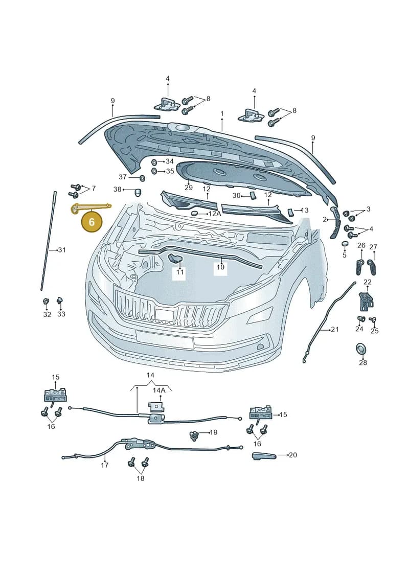 656815159 — Skoda Kamiq (2019-2020) diagram 584823000, position 6