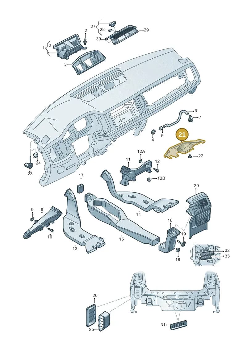 656819593 — Skoda Kamiq (2019-2020) diagram 584819010, position 21