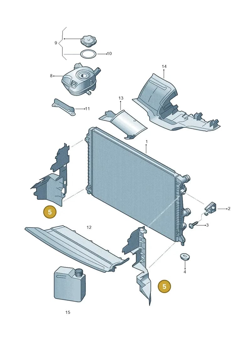 657121283A — Skoda Kamiq (2019-2020) diagram 584122550, position 5