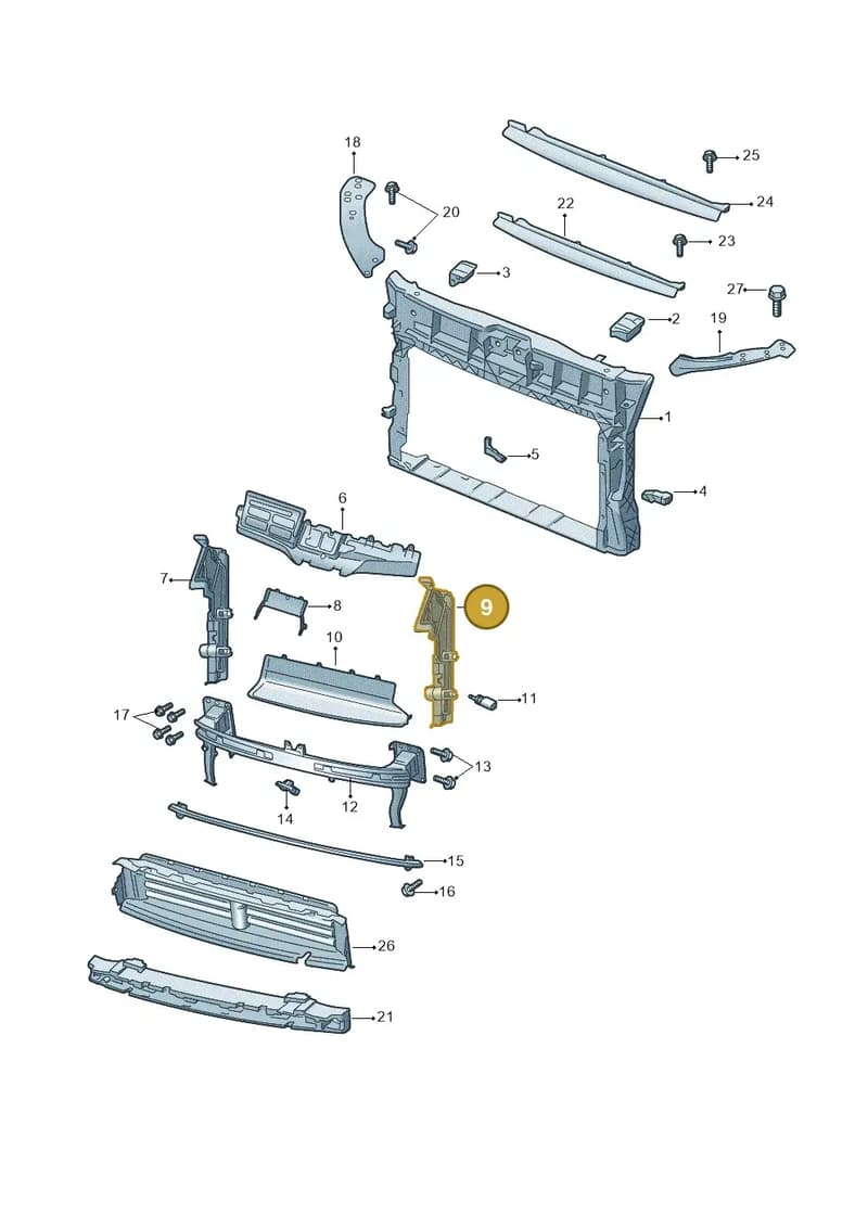 657121283B — Skoda Kamiq (2019-2020) diagram 584805000, position 9