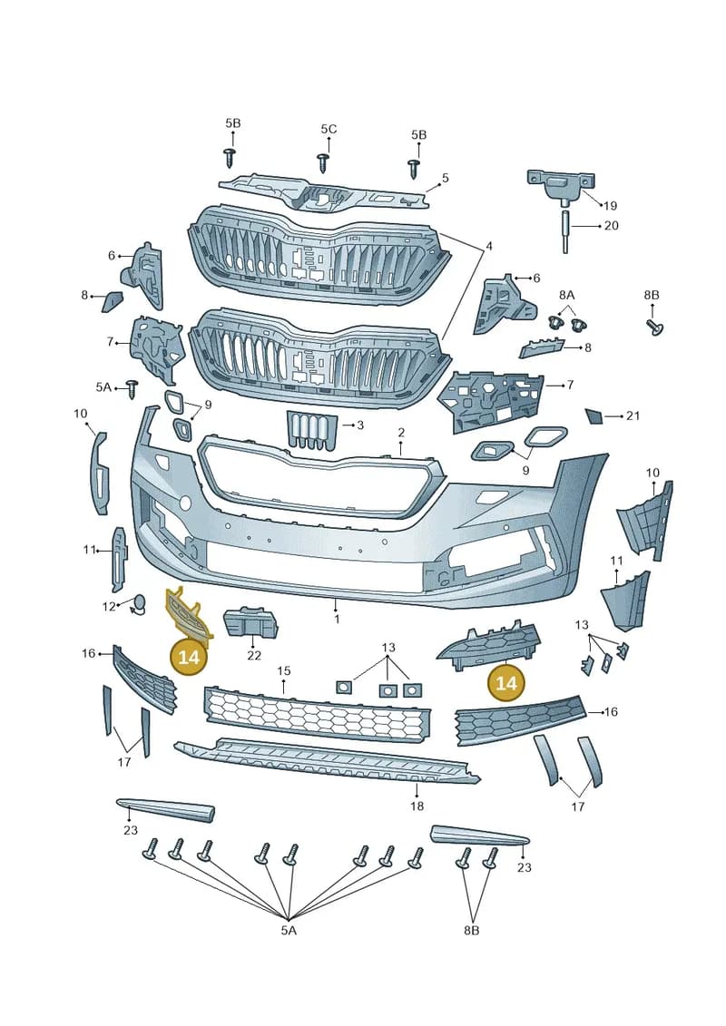 657121764C9B9 — Skoda Kamiq (2019-2020) diagram 584807000, position 14