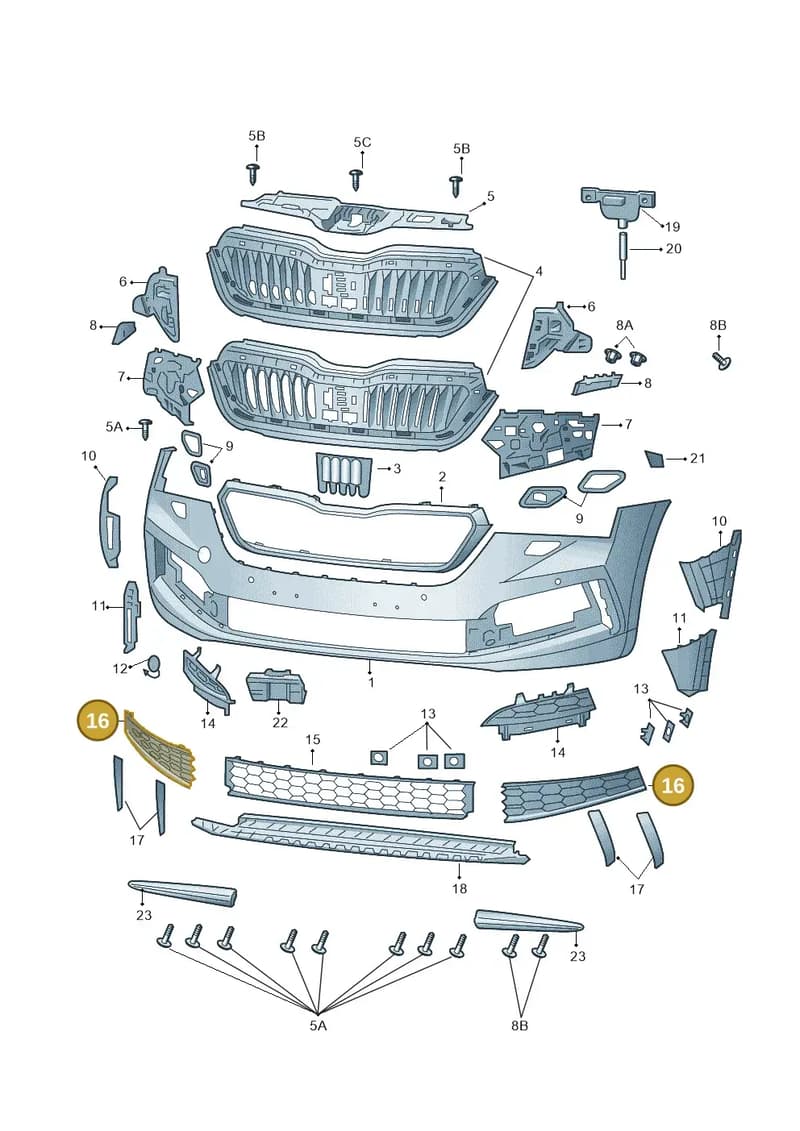 657807834C041 — Skoda Kamiq (2019-2020) diagram 584807000, position 16