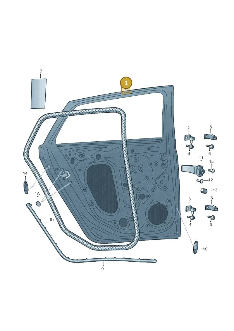 657833052B — Skoda Kamiq (2019-2020) diagram 584833000, position 1