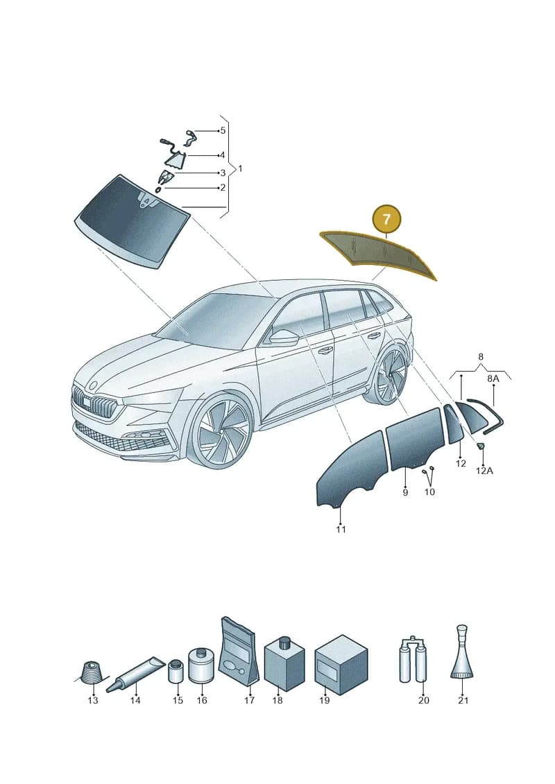 657845049HNVB — Skoda Kamiq (2019-2020) diagram 584845000, position 7
