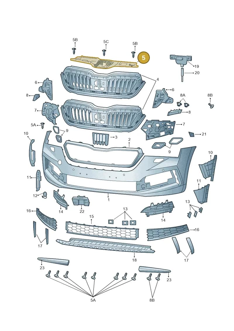 657853343A9B9 — Skoda Kamiq (2019-2020) diagram 584807000, position 5