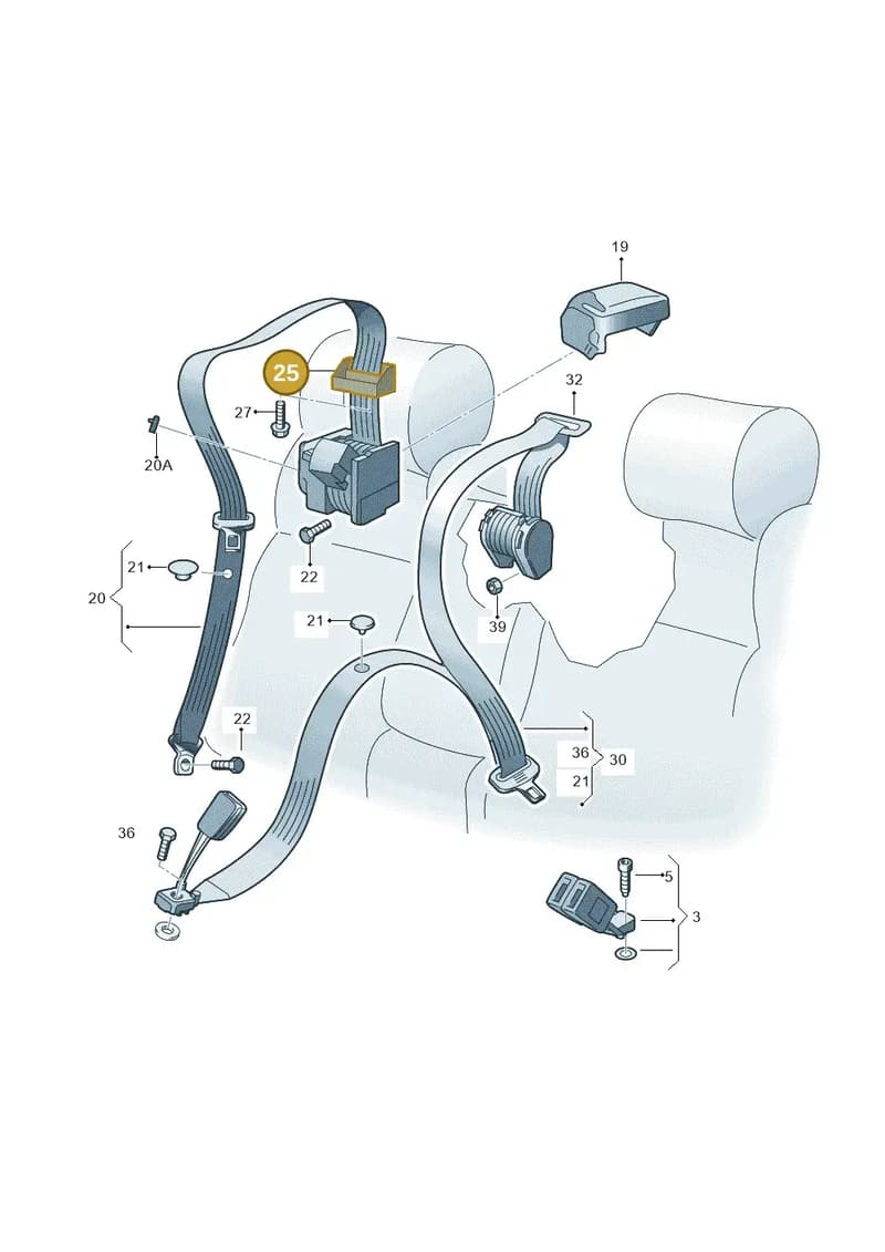 657857781 — Skoda Kamiq (2019-2020) diagram 768857700, position 25