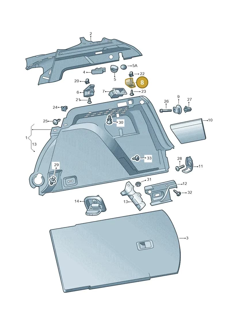 657867615A9B9 — Skoda Kamiq (2019-2020) diagram 584867080, position 8