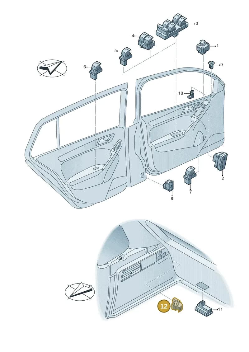 657868345A9B9 — Skoda Kamiq (2019-2020) diagram 813959060, position 12