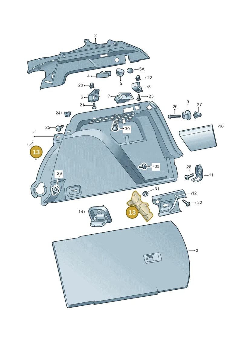 657868783A — Skoda Kamiq (2019-2020) diagram 584867080, position 13
