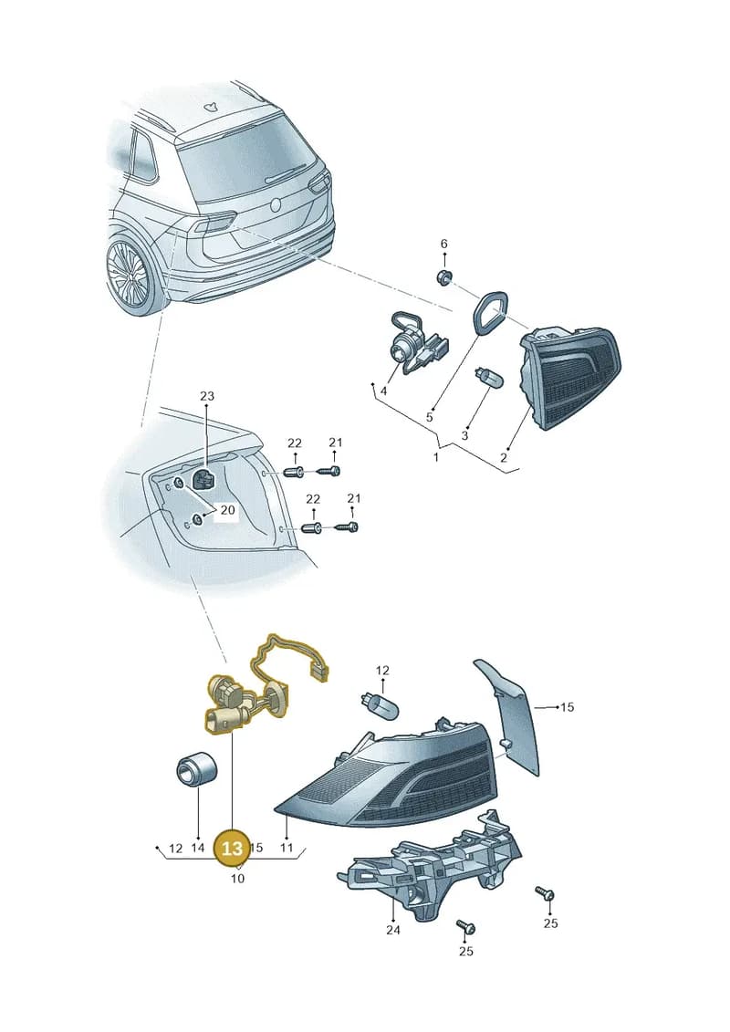 657971017A — Skoda Kamiq (2019-2020) diagram 584945000, position 13