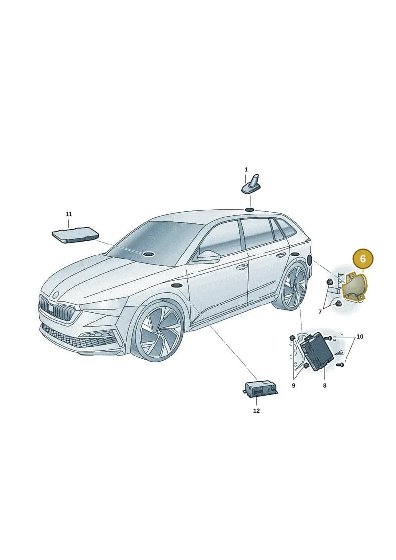 658035497 — Skoda Kushaq (2021-) diagram 62t035040, position 6