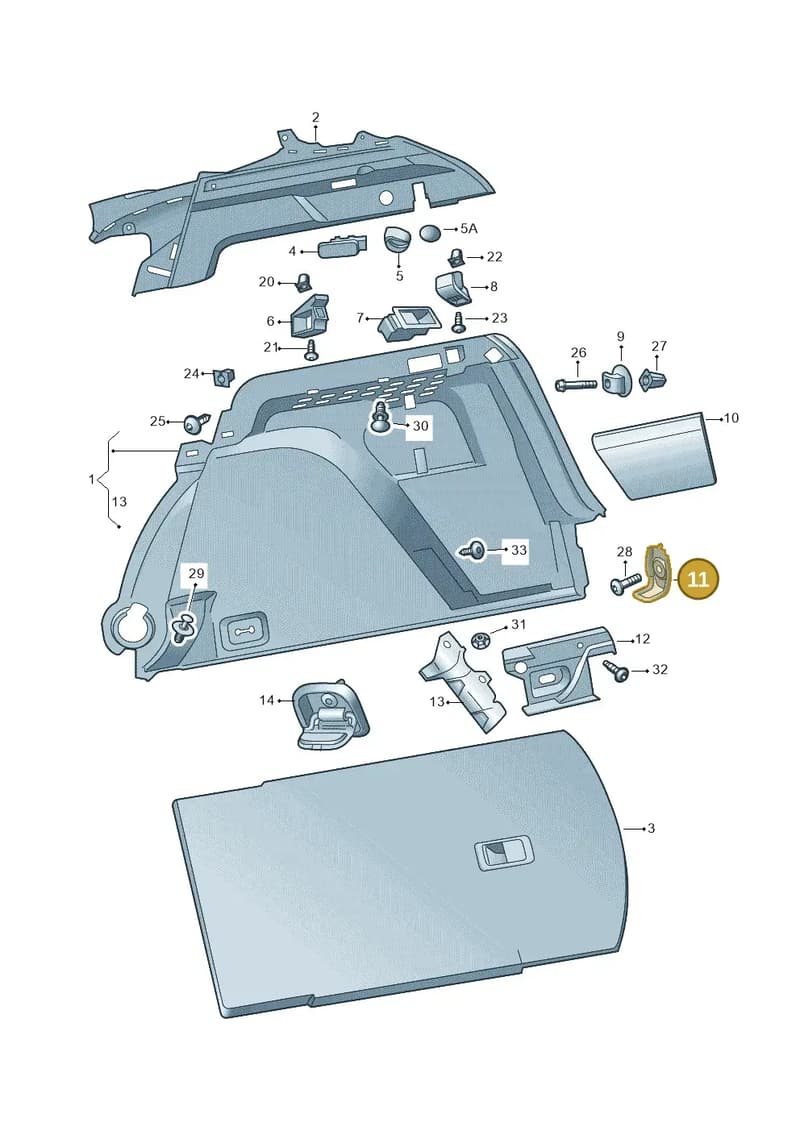 658803781B — Skoda Kamiq (2019-2020) diagram 584867080, position 11