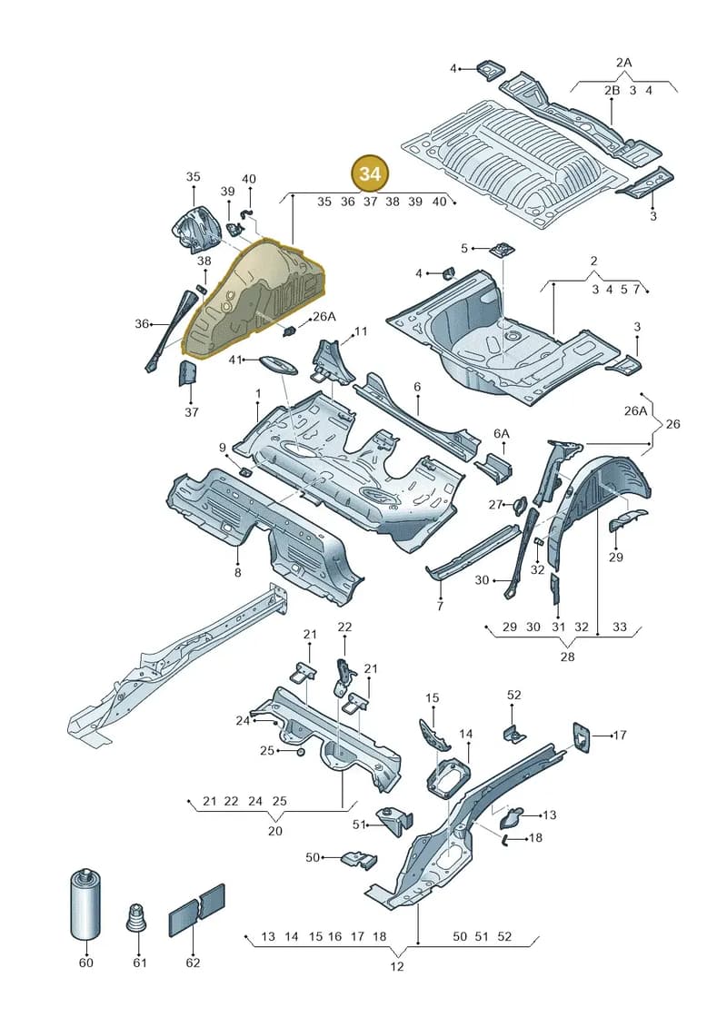 658809852A — Skoda Kamiq (2019-2020) diagram 584803010, position 34