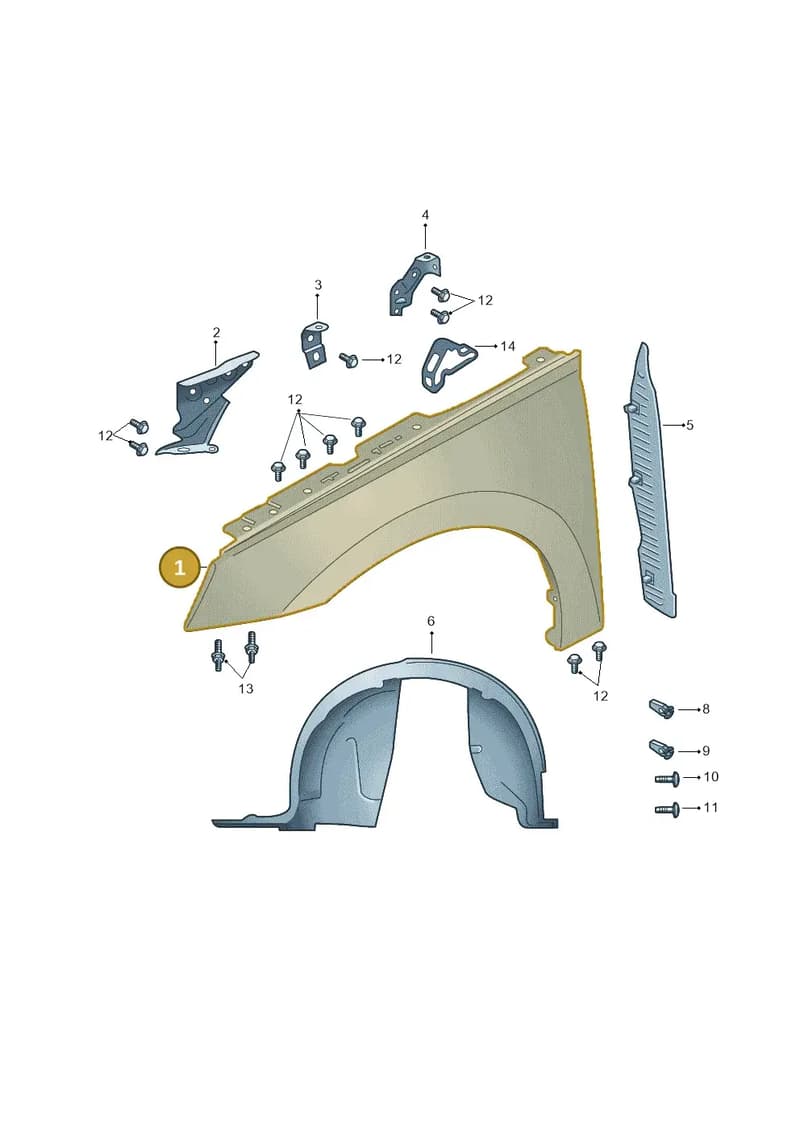 658821106B — Skoda Kamiq (2019-2020) diagram 584821015, position 1