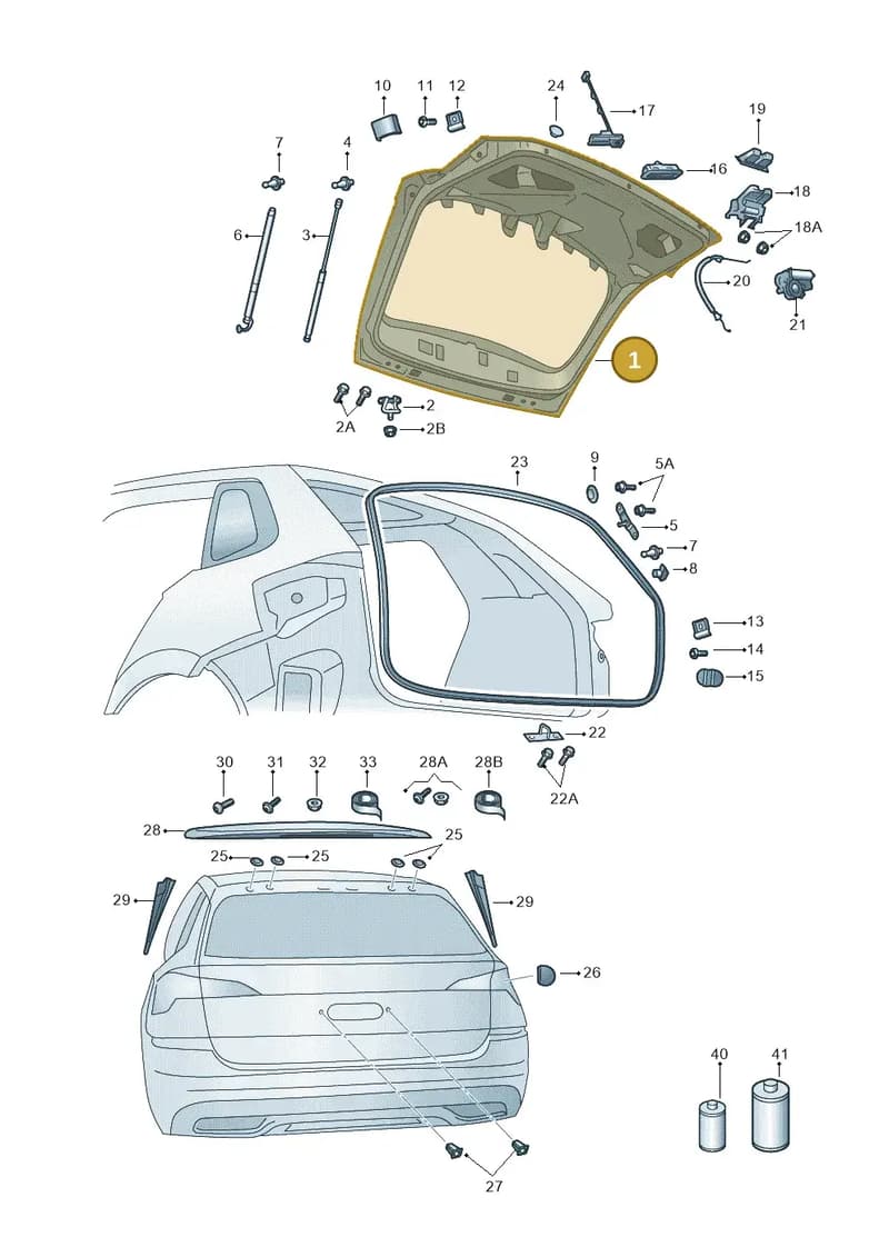 658827023B — Skoda Kamiq (2019-2020) diagram 584827010, position 1