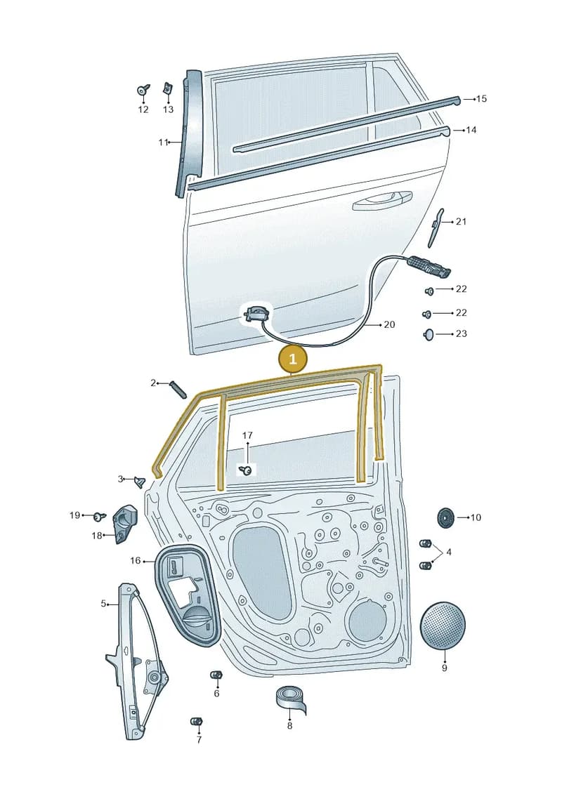 658839431E5AP — Skoda Kamiq (2019-2020) diagram 584839060, position 1