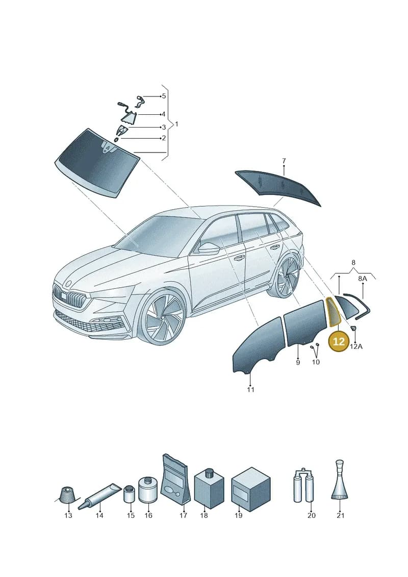 658845214A — Skoda Kamiq (2019-2020) diagram 584845000, position 12