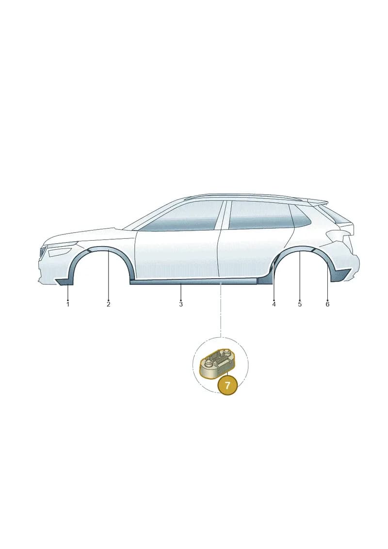 658853493 — Skoda Kamiq (2019-2020) diagram 584853030, position 7