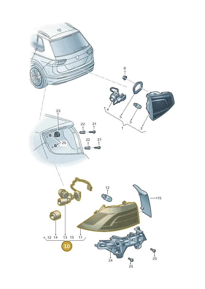 658945207 — Skoda Kamiq (2019-2020) diagram 584945000, position 10