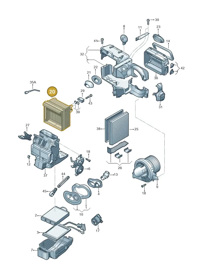 6C0816103 — Skoda Rapid (2012-2022) diagram 747820100, position 20
