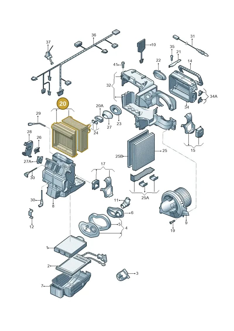 6C0816103 — Skoda Rapid (2012-2022) diagram 747820200, position 20