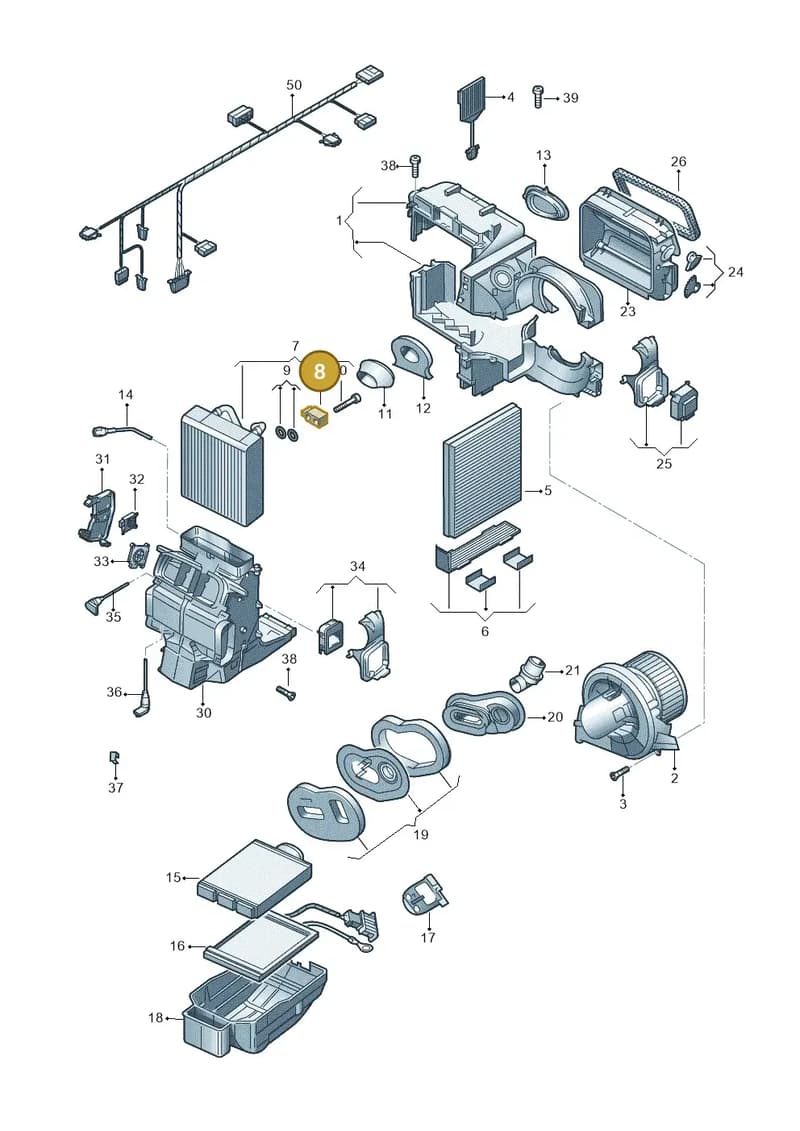 6C0816679 — Skoda Fabia (2014-2022) diagram 773820200, position 8