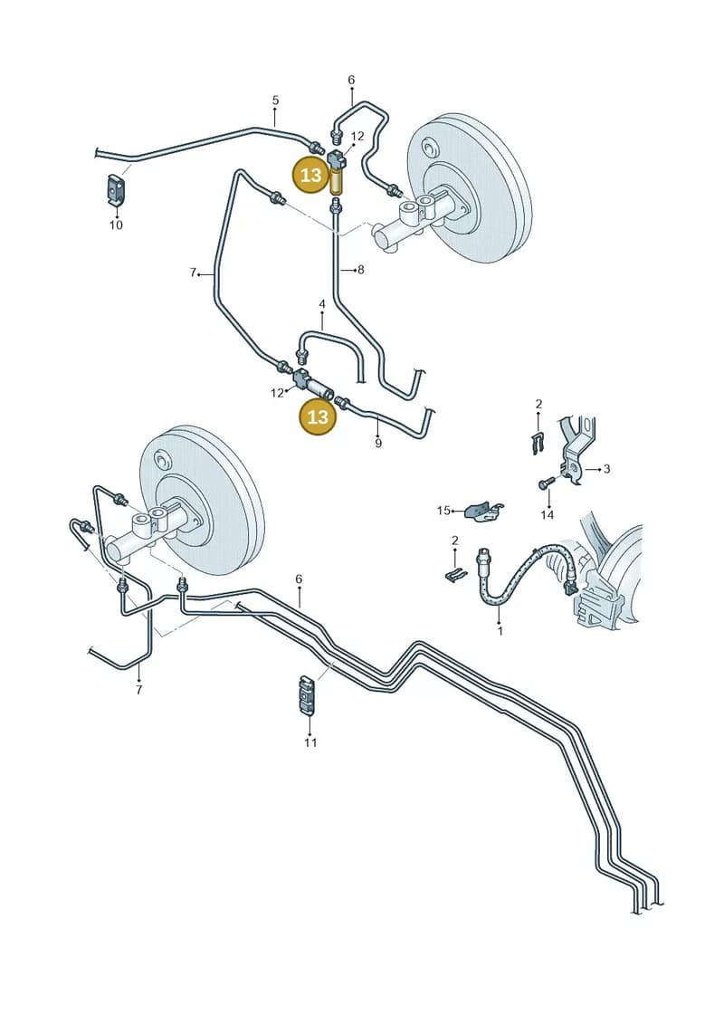 6N0612151 — Skoda Fabia Scout (2010-2014) diagram 697611200, position 13