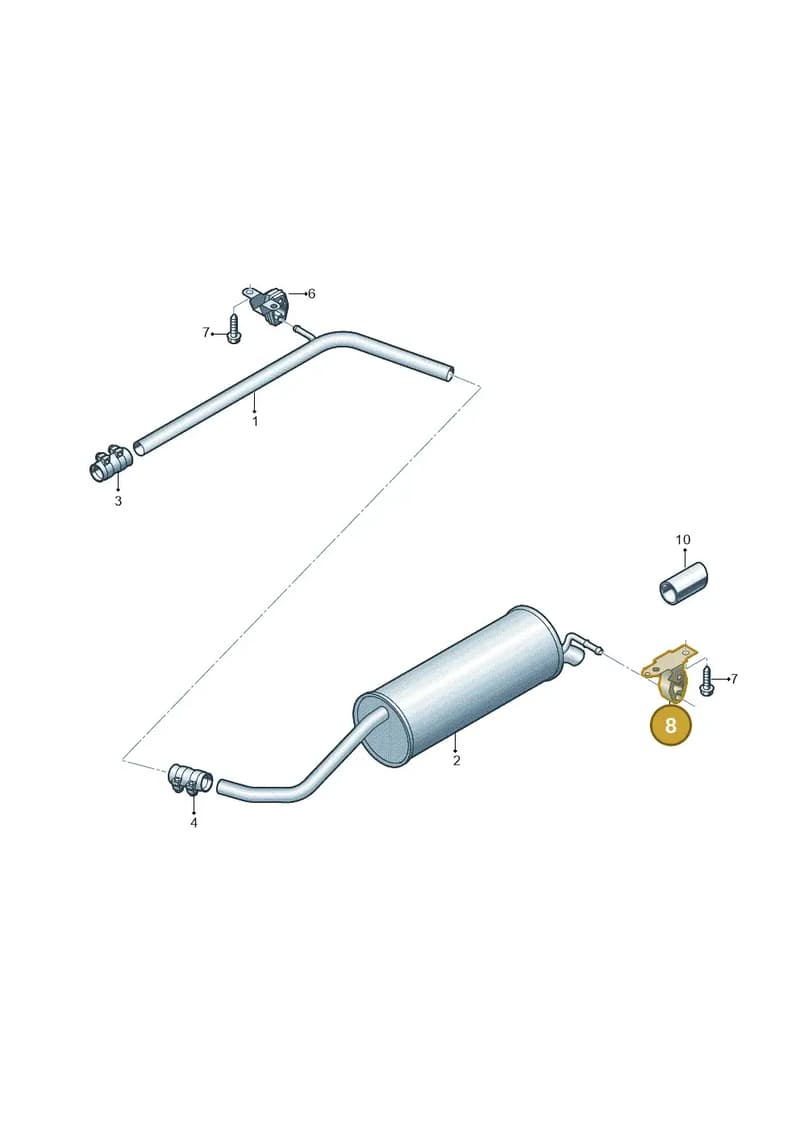 6Q0253144G — Skoda Fabia (2014-2022) diagram 773253850, position 8