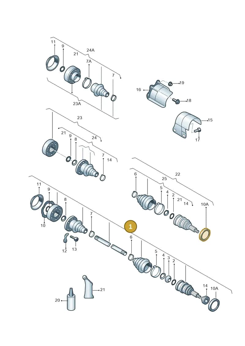 6Q0407271DA — Skoda FABIA/COMBI            05> (2004-) diagram 225407200, position 1