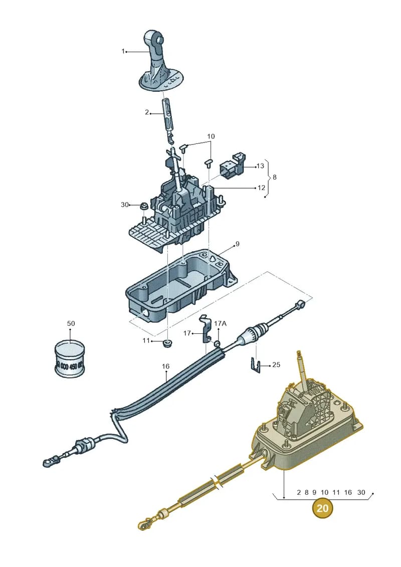 6Q0713025C — Skoda Roomster (2010-2015) diagram 697713100, position 20