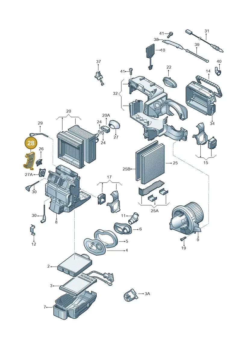 6Q0820892B — Skoda Roomster (2010-2015) diagram 481820200, position 28