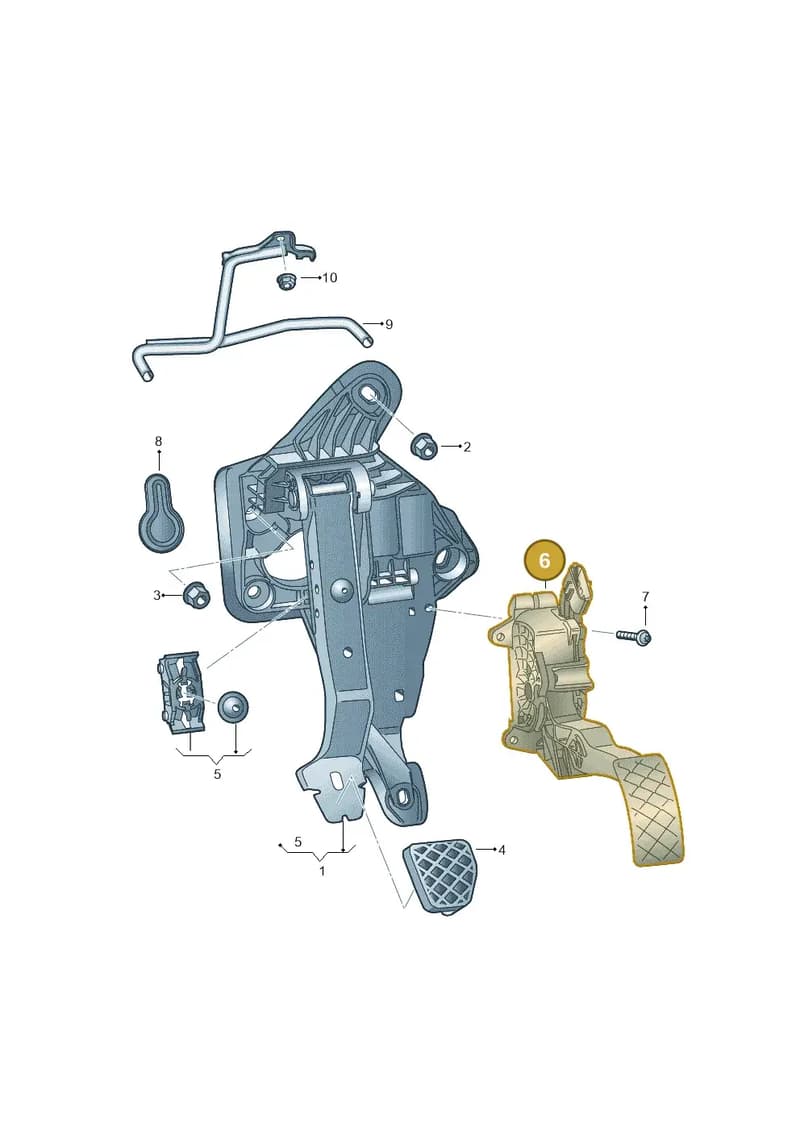 6R1721503H — Skoda Rapid (2012-2022) diagram 773721600, position 6