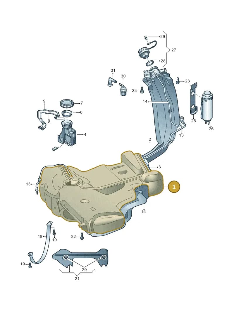 6R7201060S — Skoda Rapid (2012-2022) diagram 740201050, position 1