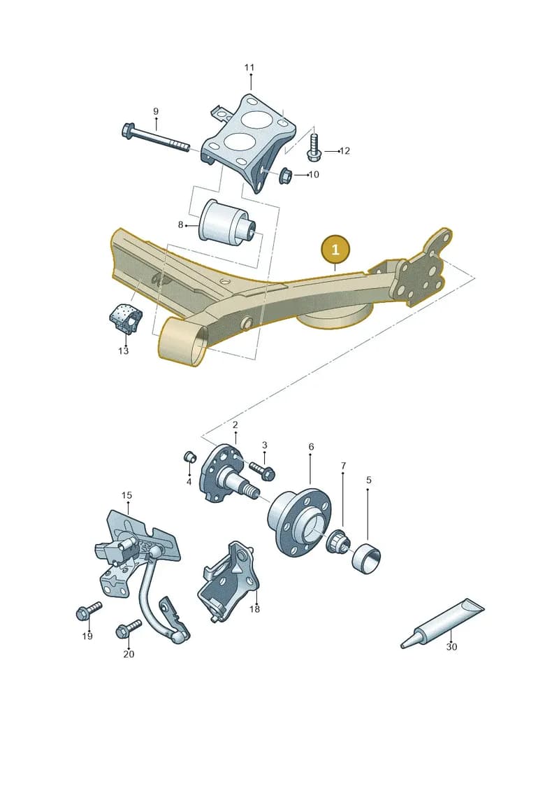 6R7500051 — Skoda Rapid (2012-2022) diagram 873500200, position 1