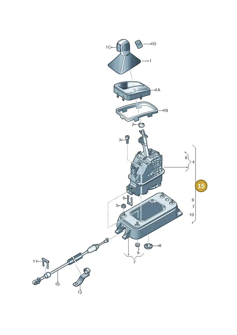 6RA713025AH — Skoda Rapid (2012-2022) diagram 797713100, position 15