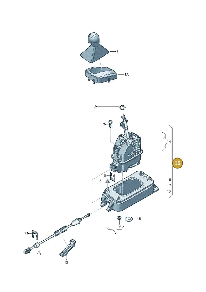 6RA713025AH — SEAT Toledo (2015-2019) diagram 740713100, position 15